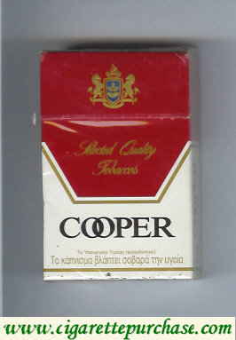 Cooper cigarettes Select Quality Tobaccos